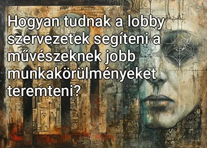 Hogyan tudnak a lobby szervezetek segíteni a művészeknek jobb munkakörülményeket teremteni?