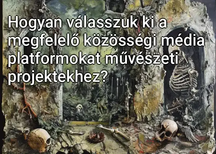 Hogyan válasszuk ki a megfelelő közösségi média platformokat művészeti projektekhez?