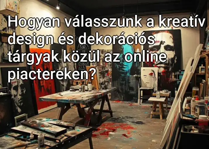 Hogyan válasszunk a kreatív design és dekorációs tárgyak közül az online piactereken?