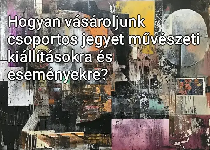 Hogyan vásároljunk csoportos jegyet művészeti kiállításokra és eseményekre?