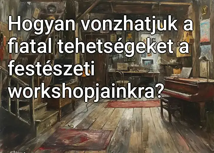 Hogyan vonzhatjuk a fiatal tehetségeket a festészeti workshopjainkra?