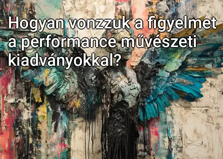 Hogyan vonzzuk a figyelmet a performance művészeti kiadványokkal?