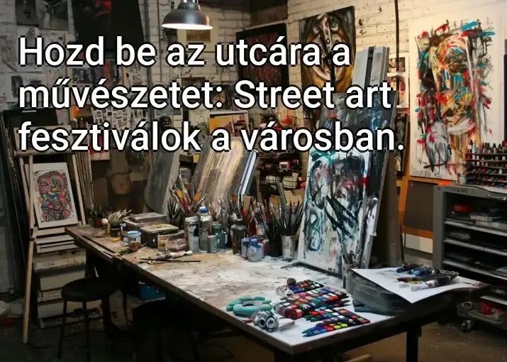 Hozd be az utcára a művészetet: Street art fesztiválok a városban.