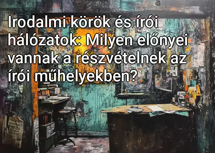 Irodalmi körök és írói hálózatok: Milyen előnyei vannak a részvételnek az írói műhelyekben?