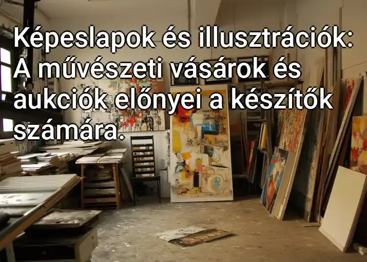 Képeslapok és illusztrációk: A művészeti vásárok és aukciók előnyei a készítők számára.