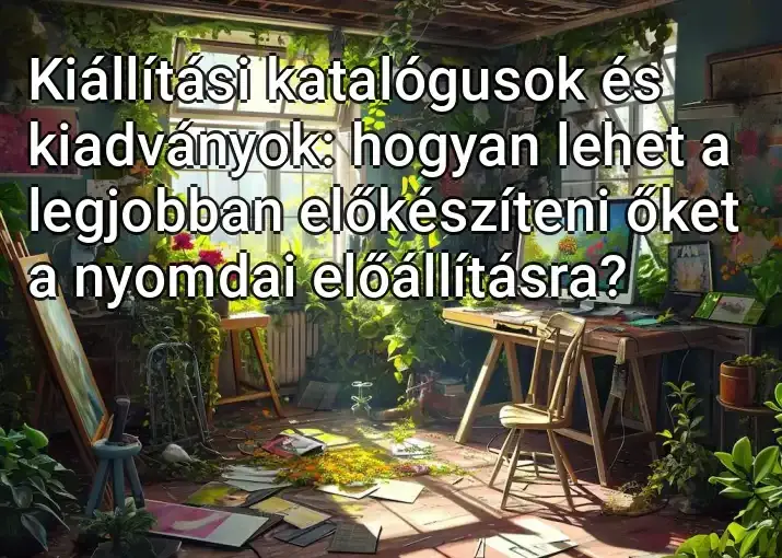 Kiállítási katalógusok és kiadványok: hogyan lehet a legjobban előkészíteni őket a nyomdai előállításra?