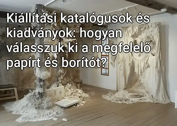 Kiállítási katalógusok és kiadványok: hogyan válasszuk ki a megfelelő papírt és borítót?