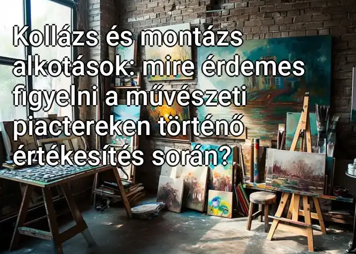 Kollázs és montázs alkotások: mire érdemes figyelni a művészeti piactereken történő értékesítés során?