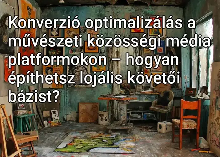 Konverzió optimalizálás a művészeti közösségi média platformokon – hogyan építhetsz lojális követői bázist?