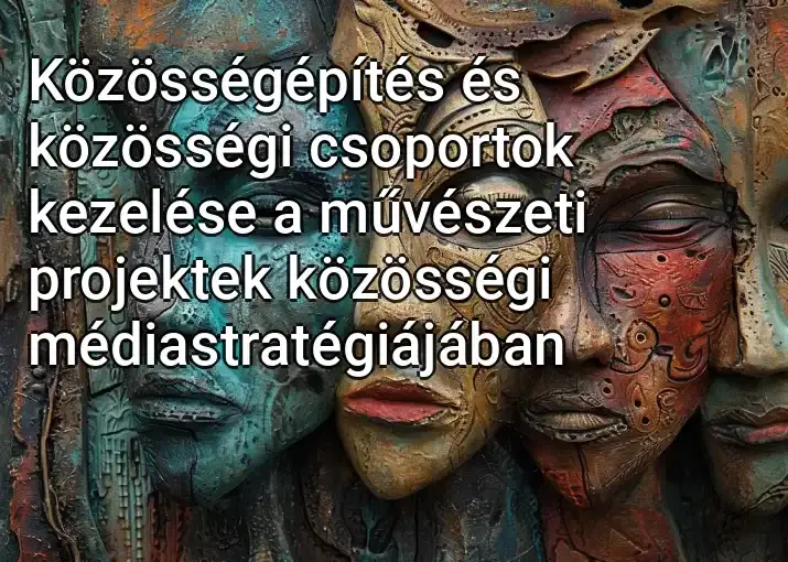 Közösségépítés és közösségi csoportok kezelése a művészeti projektek közösségi médiastratégiájában