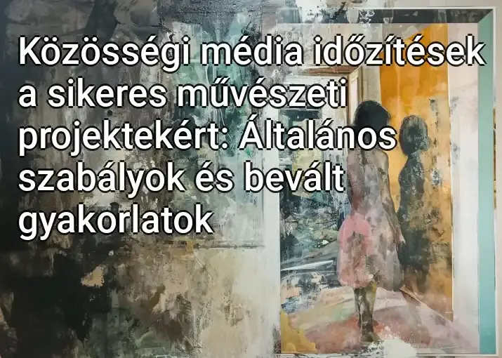 Közösségi média időzítések a sikeres művészeti projektekért: Általános szabályok és bevált gyakorlatok