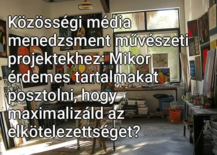 Közösségi média menedzsment művészeti projektekhez: Mikor érdemes tartalmakat posztolni, hogy maximalizáld az elkötelezettséget?