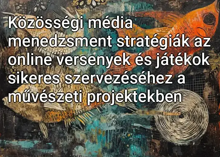 Közösségi média menedzsment stratégiák az online versenyek és játékok sikeres szervezéséhez a művészeti projektekben