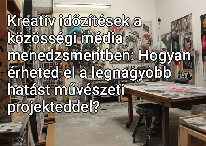 Kreatív időzítések a közösségi média menedzsmentben: Hogyan érheted el a legnagyobb hatást művészeti projekteddel?