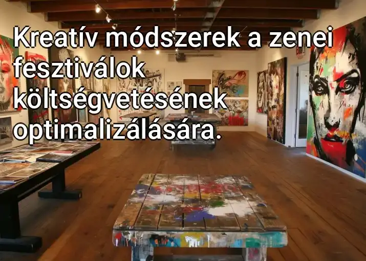 Kreatív módszerek a zenei fesztiválok költségvetésének optimalizálására.