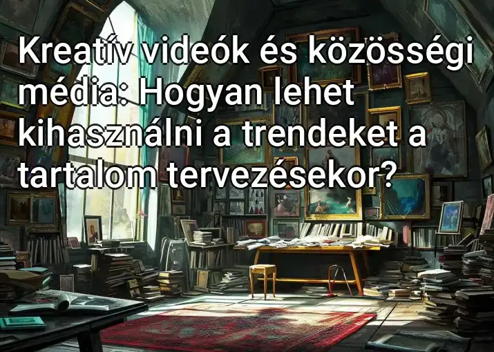 Kreatív videók és közösségi média: Hogyan lehet kihasználni a trendeket a tartalom tervezésekor?