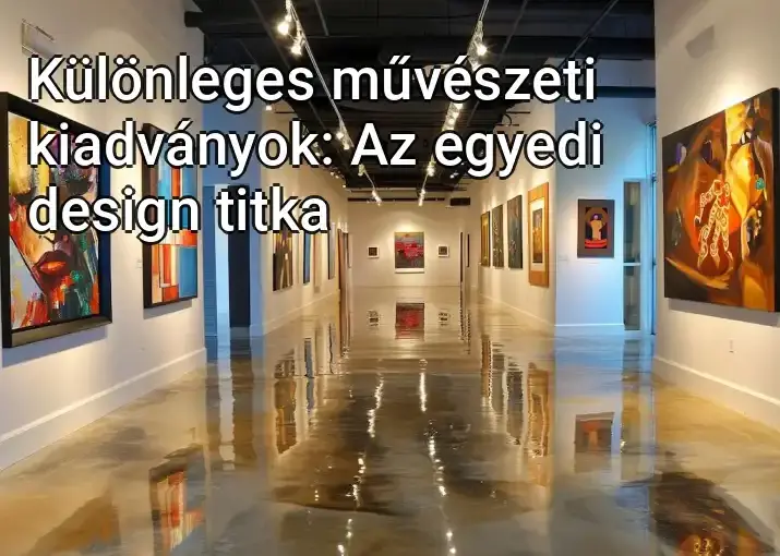 Különleges művészeti kiadványok: Az egyedi design titka