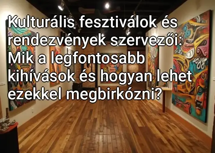 Kulturális fesztiválok és rendezvények szervezői: Mik a legfontosabb kihívások és hogyan lehet ezekkel megbirkózni?