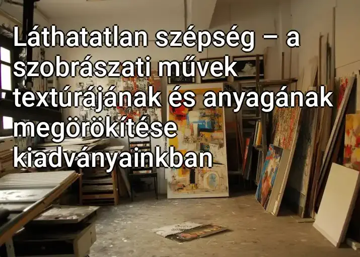 Láthatatlan szépség – a szobrászati művek textúrájának és anyagának megörökítése kiadványainkban