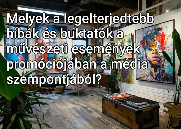 Melyek a legelterjedtebb hibák és buktatók a művészeti események promóciójában a média szempontjából?