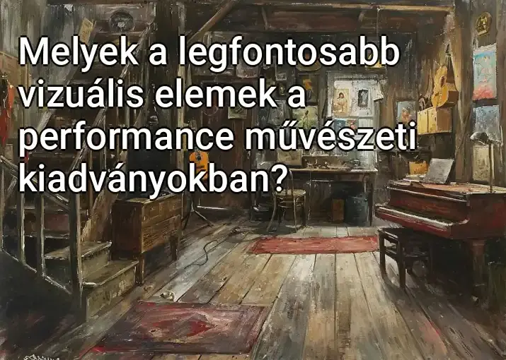 Melyek a legfontosabb vizuális elemek a performance művészeti kiadványokban?