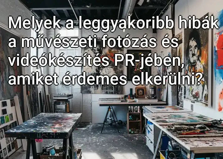 Melyek a leggyakoribb hibák a művészeti fotózás és videókészítés PR-jében, amiket érdemes elkerülni?