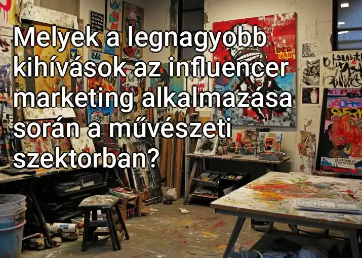 Melyek a legnagyobb kihívások az influencer marketing alkalmazása során a művészeti szektorban?