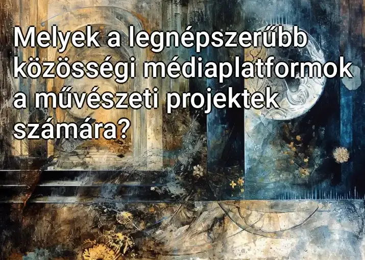 Melyek a legnépszerűbb közösségi médiaplatformok a művészeti projektek számára?