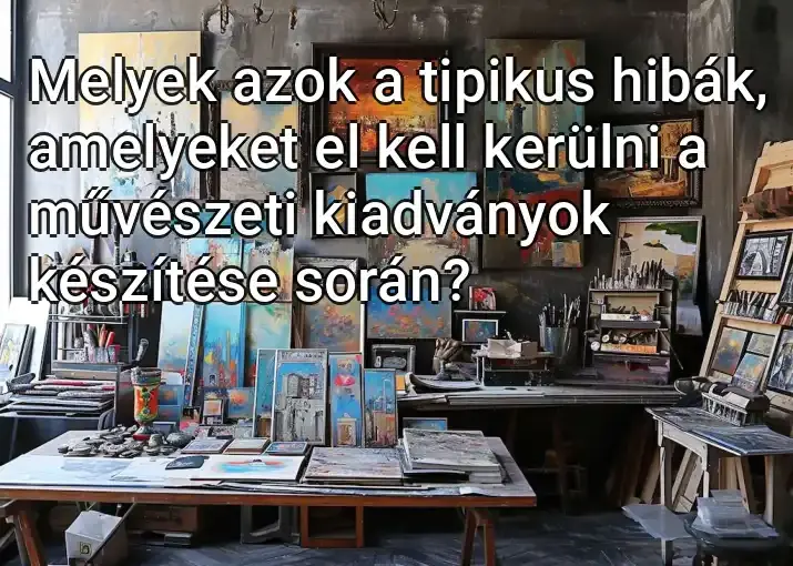 Melyek azok a tipikus hibák, amelyeket el kell kerülni a művészeti kiadványok készítése során?