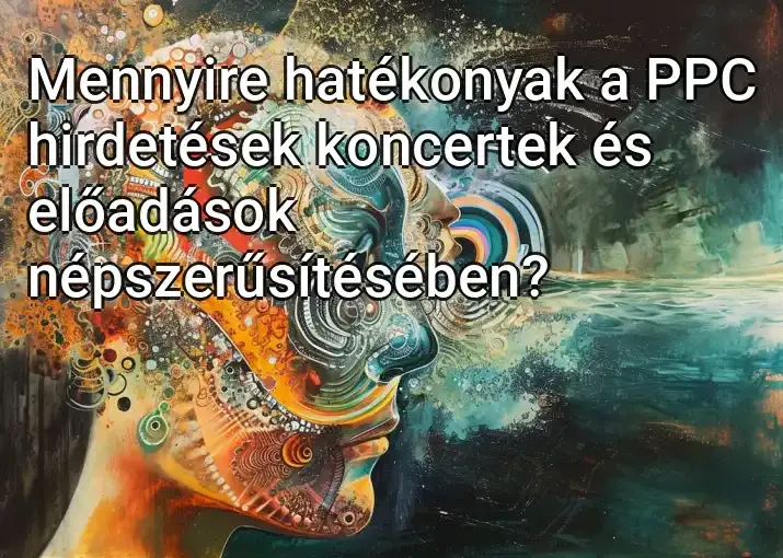 Mennyire hatékonyak a PPC hirdetések koncertek és előadások népszerűsítésében?