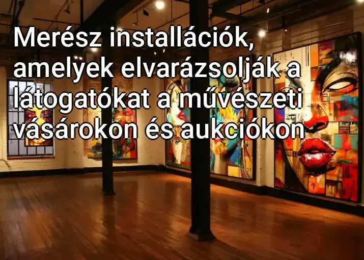 Merész installációk, amelyek elvarázsolják a látogatókat a művészeti vásárokon és aukciókon