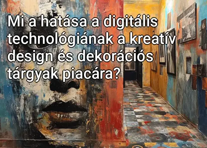 Mi a hatása a digitális technológiának a kreatív design és dekorációs tárgyak piacára?