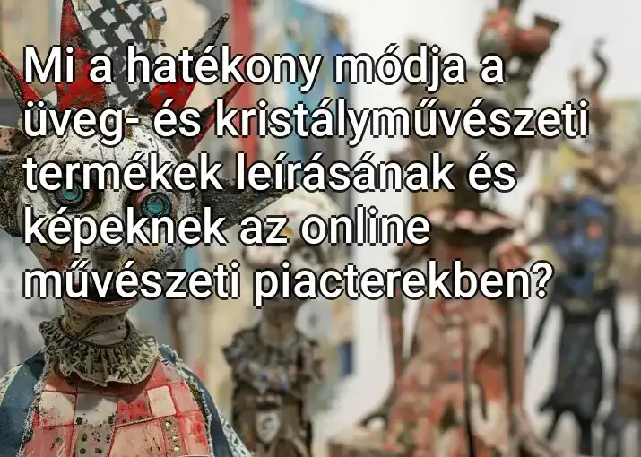 Mi a hatékony módja a üveg- és kristályművészeti termékek leírásának és képeknek az online művészeti piacterekben?