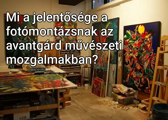 Mi a jelentősége a fotómontázsnak az avantgárd művészeti mozgalmakban?