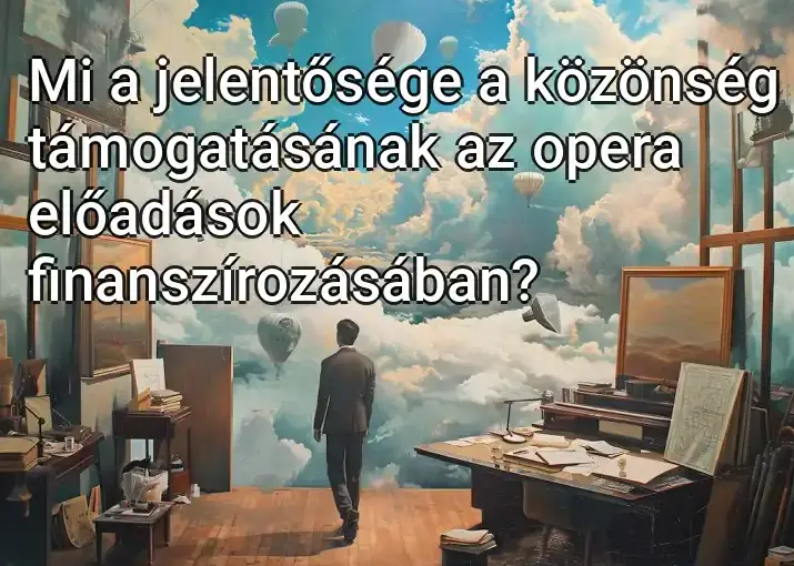 Mi a jelentősége a közönség támogatásának az opera előadások finanszírozásában?