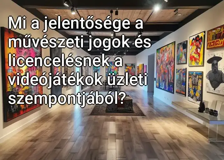 Mi a jelentősége a művészeti jogok és licencelésnek a videójátékok üzleti szempontjából?