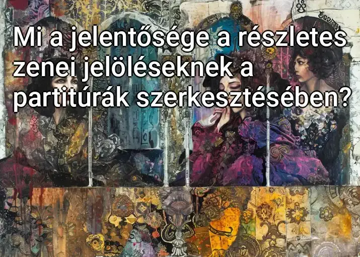 Mi a jelentősége a részletes zenei jelöléseknek a partitúrák szerkesztésében?