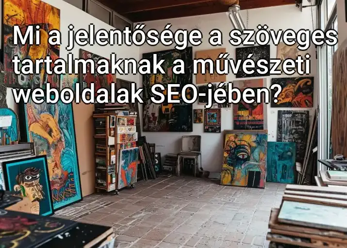 Mi a jelentősége a szöveges tartalmaknak a művészeti weboldalak SEO-jében?