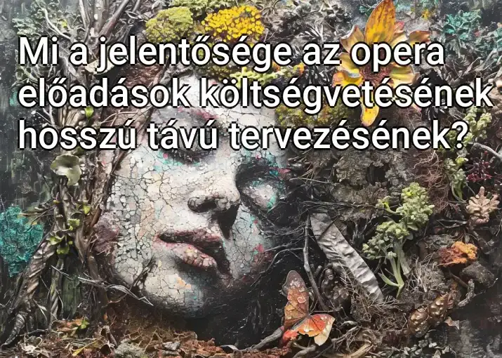 Mi a jelentősége az opera előadások költségvetésének hosszú távú tervezésének?