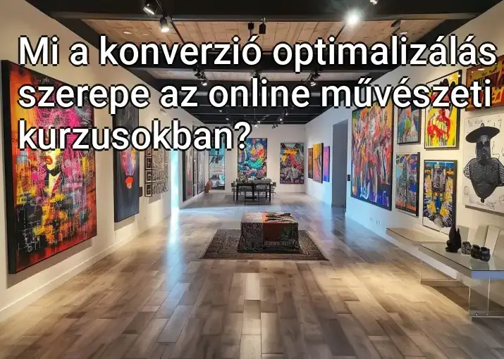 Mi a konverzió optimalizálás szerepe az online művészeti kurzusokban?