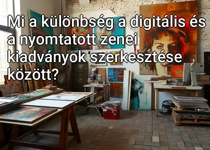 Mi a különbség a digitális és a nyomtatott zenei kiadványok szerkesztése között?