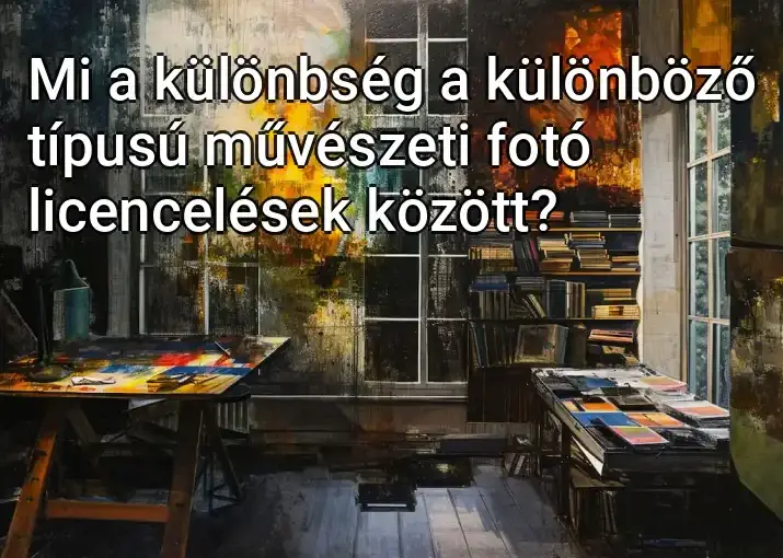 Mi a különbség a különböző típusú művészeti fotó licencelések között?