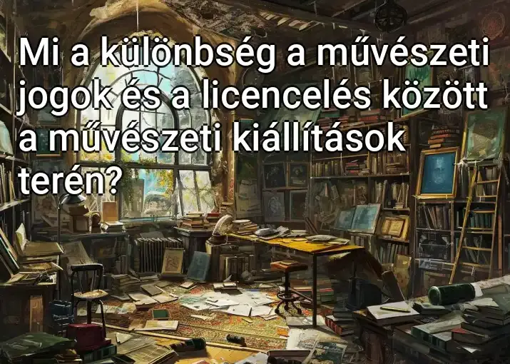 Mi a különbség a művészeti jogok és a licencelés között a művészeti kiállítások terén?