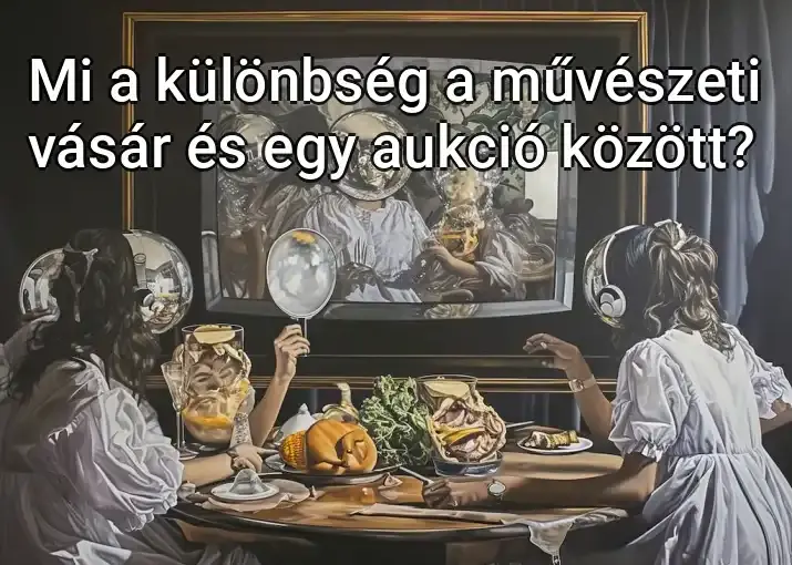 Mi a különbség a művészeti vásár és egy aukció között?