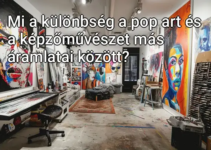 Mi a különbség a pop art és a képzőművészet más áramlatai között?