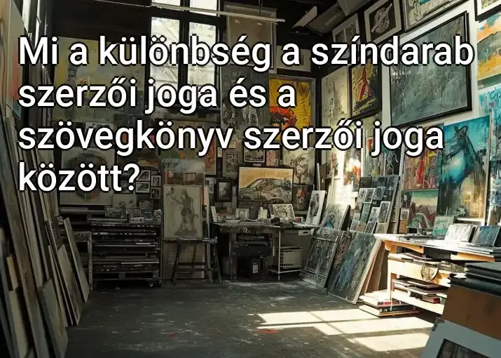 Mi a különbség a színdarab szerzői joga és a szövegkönyv szerzői joga között?