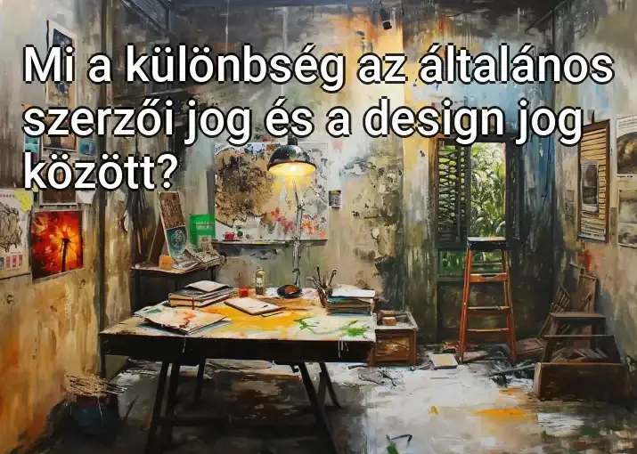 Mi a különbség az általános szerzői jog és a design jog között?