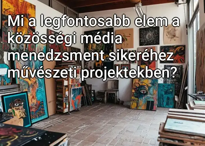 Mi a legfontosabb elem a közösségi média menedzsment sikeréhez művészeti projektekben?