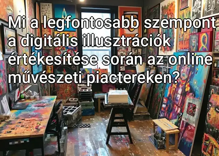 Mi a legfontosabb szempont a digitális illusztrációk értékesítése során az online művészeti piactereken?