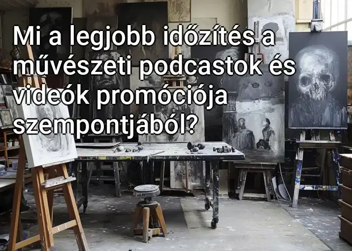 Mi a legjobb időzítés a művészeti podcastok és videók promóciója szempontjából?